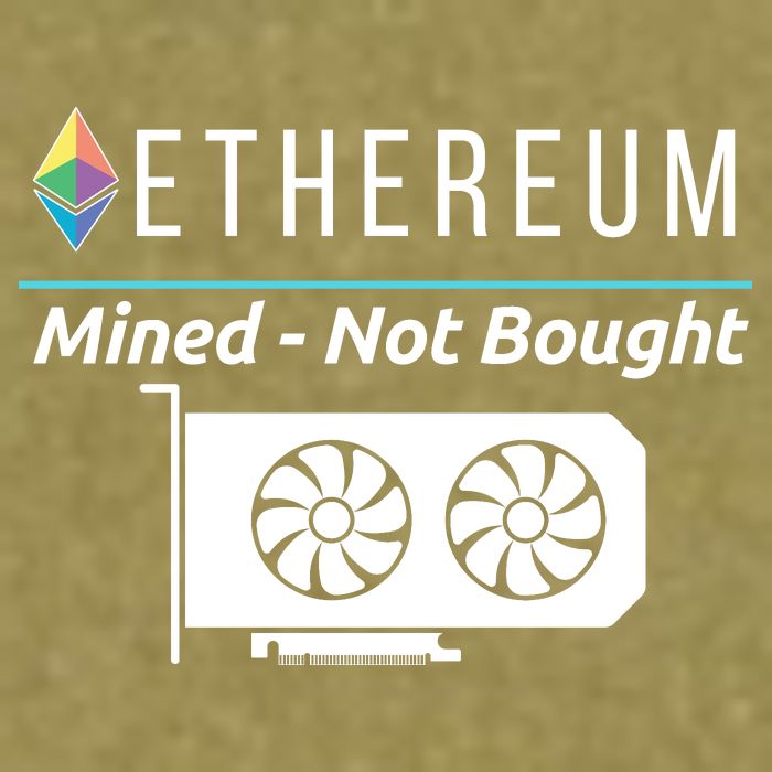 Ethereum Mined Not Bought GPU Mining Rigs ETH Crypto Miner Garment-Dyed Women's Muscle Tee