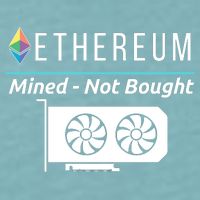 Ethereum Mined Not Bought GPU Mining Rigs ETH Crypto Miner Sueded Cloud Jersey T-Shirt