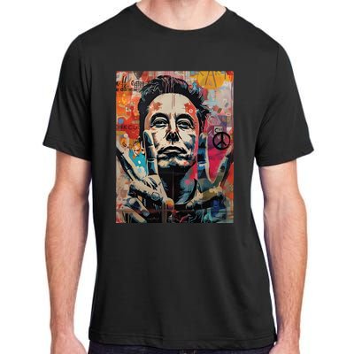 Elon Musk Nobel Peace Prize Garment Dyed Adult ChromaSoft Performance T-Shirt