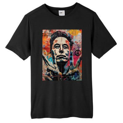 Elon Musk Nobel Peace Prize Garment Dyed Tall Fusion ChromaSoft Performance T-Shirt