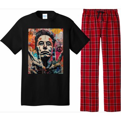 Elon Musk Nobel Peace Prize Garment Dyed Pajama Set