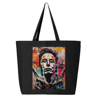 Elon Musk Nobel Peace Prize Garment Dyed 25L Jumbo Tote