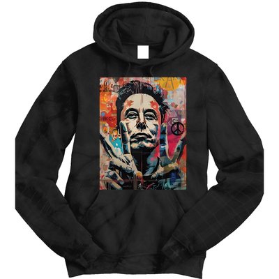 Elon Musk Nobel Peace Prize Garment Dyed Tie Dye Hoodie