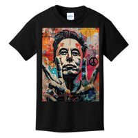 Elon Musk Nobel Peace Prize Garment Dyed Kids T-Shirt