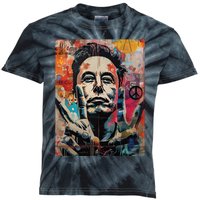 Elon Musk Nobel Peace Prize Garment Dyed Kids Tie-Dye T-Shirt