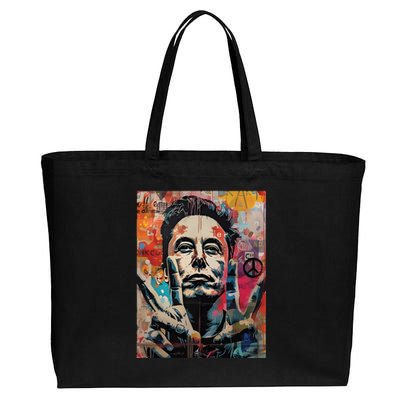 Elon Musk Nobel Peace Prize Garment Dyed Cotton Canvas Jumbo Tote