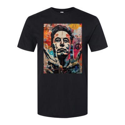 Elon Musk Nobel Peace Prize Garment Dyed Softstyle CVC T-Shirt