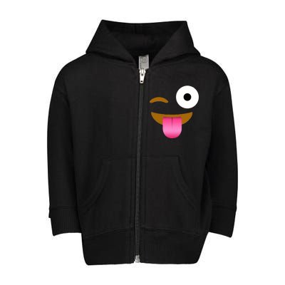 Emoji Costume Toddler Zip Fleece Hoodie