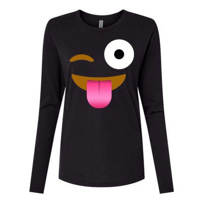 Emoji Costume Womens Cotton Relaxed Long Sleeve T-Shirt