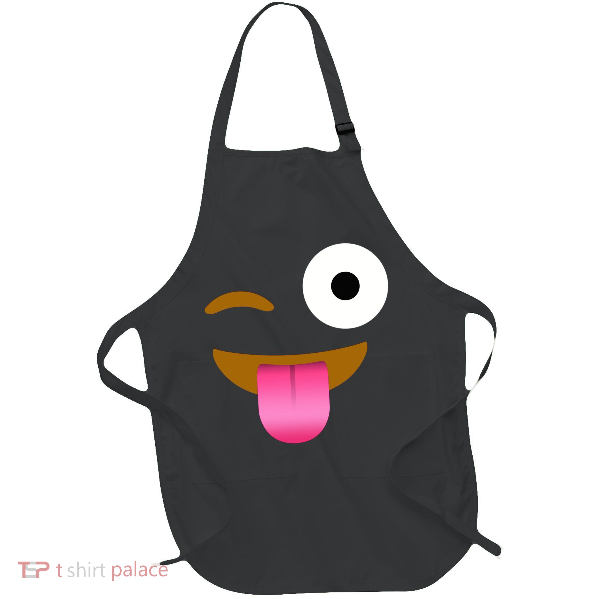 Emoji Costume Full-Length Apron With Pockets