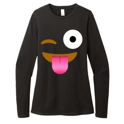 Emoji Costume Womens CVC Long Sleeve Shirt