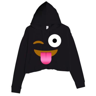 Emoji Costume Crop Fleece Hoodie