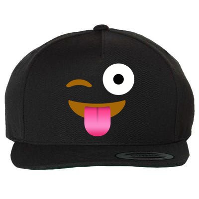 Emoji Costume Wool Snapback Cap