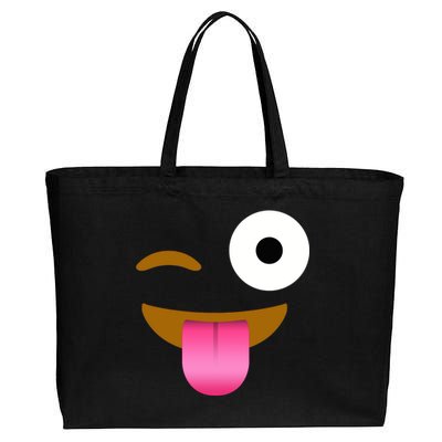 Emoji Costume Cotton Canvas Jumbo Tote