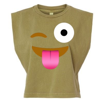 Emoji Costume Garment-Dyed Women's Muscle Tee