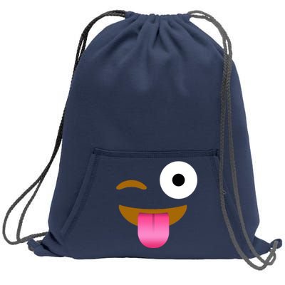 Emoji Costume Sweatshirt Cinch Pack Bag