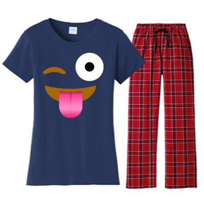 Emoji Costume Women's Flannel Pajama Set