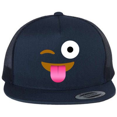 Emoji Costume Flat Bill Trucker Hat