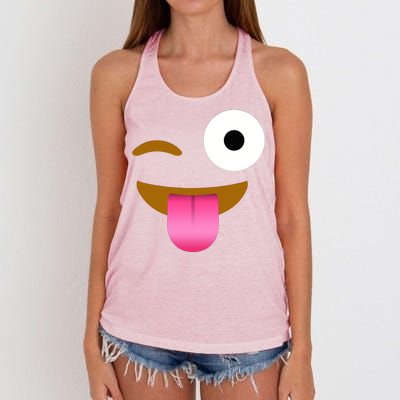 Emoji Costume Women's Knotted Racerback Tank