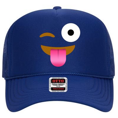 Emoji Costume High Crown Mesh Back Trucker Hat