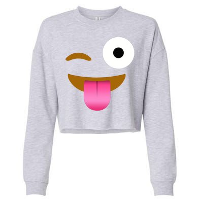 Emoji Costume Cropped Pullover Crew