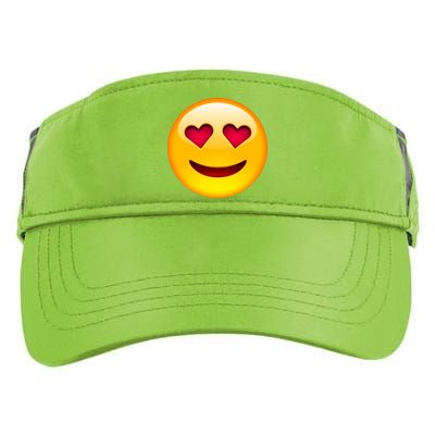 Emoticon Love Emoji Smiley with Heart Eyes Adult Drive Performance Visor