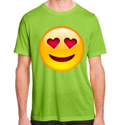 Emoticon Love Emoji Smiley with Heart Eyes Adult ChromaSoft Performance T-Shirt