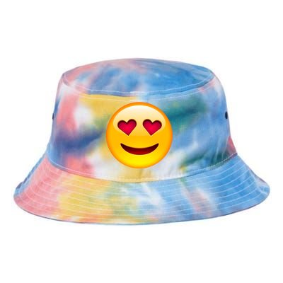 Emoticon Love Emoji Smiley with Heart Eyes Tie Dye Newport Bucket Hat