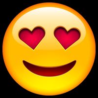 Emoticon Love Emoji Smiley with Heart Eyes Cooling Performance Crew T-Shirt