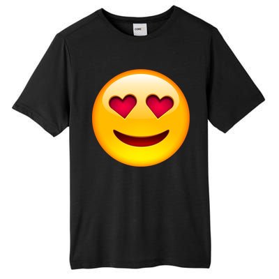 Emoticon Love Emoji Smiley with Heart Eyes Tall Fusion ChromaSoft Performance T-Shirt