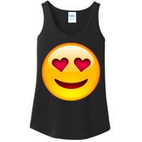 Emoticon Love Emoji Smiley with Heart Eyes Ladies Essential Tank