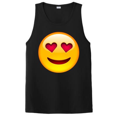 Emoticon Love Emoji Smiley with Heart Eyes PosiCharge Competitor Tank