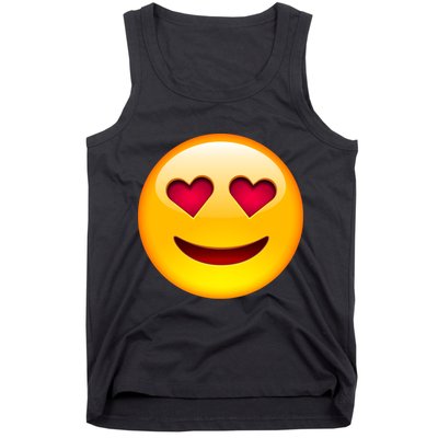 Emoticon Love Emoji Smiley with Heart Eyes Tank Top