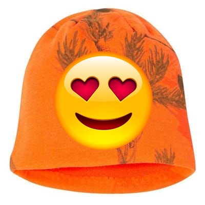 Emoticon Love Emoji Smiley with Heart Eyes Kati - Camo Knit Beanie