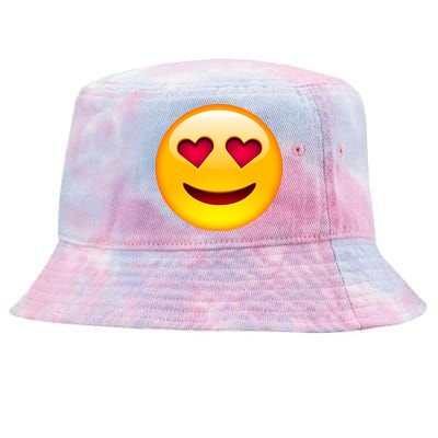 Emoticon Love Emoji Smiley with Heart Eyes Tie-Dyed Bucket Hat