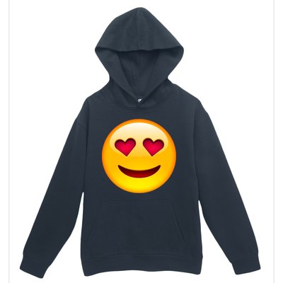 Emoticon Love Emoji Smiley with Heart Eyes Urban Pullover Hoodie