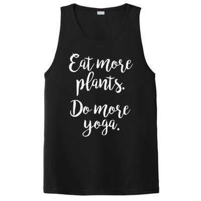 Eat More Plants Do More Yoga Funny Vegetarian Cute Keto Gift PosiCharge Competitor Tank