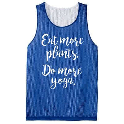 Eat More Plants Do More Yoga Funny Vegetarian Cute Keto Gift Mesh Reversible Basketball Jersey Tank