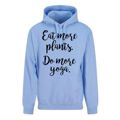 Eat More Plants Do More Yoga Funny Vegetarian Cute Keto Gift Unisex Surf Hoodie