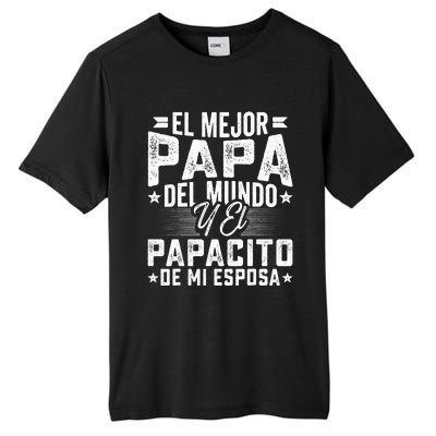 El Mejor Papa Del Mundo Camiseta En Espanol Padre Latino Tall Fusion ChromaSoft Performance T-Shirt