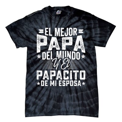 El Mejor Papa Del Mundo Camiseta En Espanol Padre Latino Tie-Dye T-Shirt