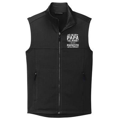 El Mejor Papa Del Mundo Camiseta En Espanol Padre Latino Collective Smooth Fleece Vest