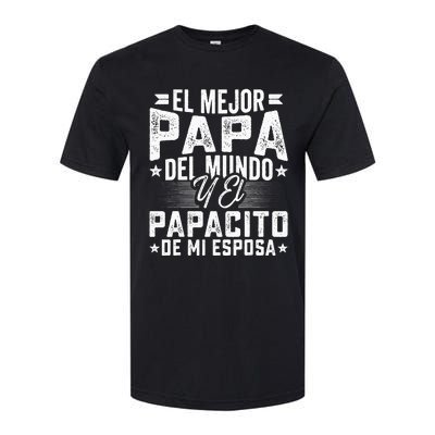 El Mejor Papa Del Mundo Camiseta En Espanol Padre Latino Softstyle CVC T-Shirt