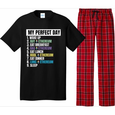 Ethereum My Perfect Day, Buy Crypto, Buy ETH, Funny Crypto Meme Pajama Set