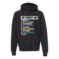 Ethereum My Perfect Day, Buy Crypto, Buy ETH, Funny Crypto Meme Premium Hoodie