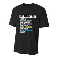 Ethereum My Perfect Day, Buy Crypto, Buy ETH, Funny Crypto Meme Youth Performance Sprint T-Shirt