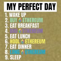 Ethereum My Perfect Day, Buy Crypto, Buy ETH, Funny Crypto Meme Garment-Dyed Women's Muscle Tee