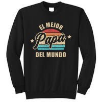 El Mejor Papá Del Mundo Para Dia Del Padre Vintage Retro Sweatshirt