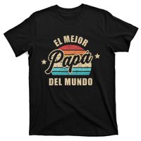 El Mejor Papá Del Mundo Para Dia Del Padre Vintage Retro T-Shirt