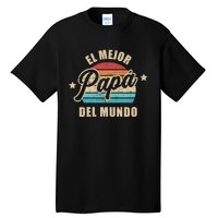 El Mejor Papá Del Mundo Para Dia Del Padre Vintage Retro Tall T-Shirt